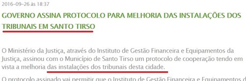 O Terceiro Edifício Judicial de Santo Tirso