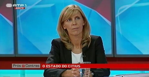 O Estado do Citius no Prós & Contras