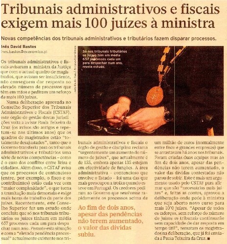 CSTAF Pede Mais 100 Juízes