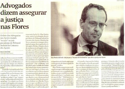 Justiça nos Açores não chega a todas as ilhas
