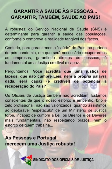 “Deplorável espetáculo de um Ministério de Justiça torpe, incapaz de cumprir a lei”
