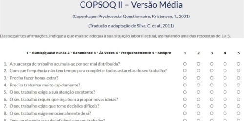 Estudo de Avaliação dos Riscos Psicossociais da Carreira dos Oficiais de Justiça