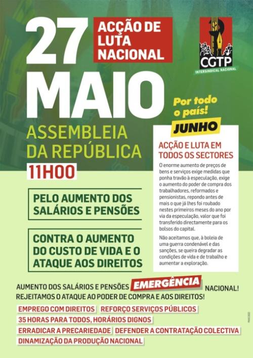 A Ação de Luta Nacional da CGTP que não é Nacional