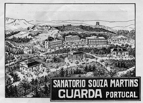 Sanatório Sousa Martins - gravura Sanatório Sousa Martins - gravura