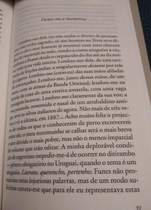 Funes el memorioso - Jorge Luís Borges