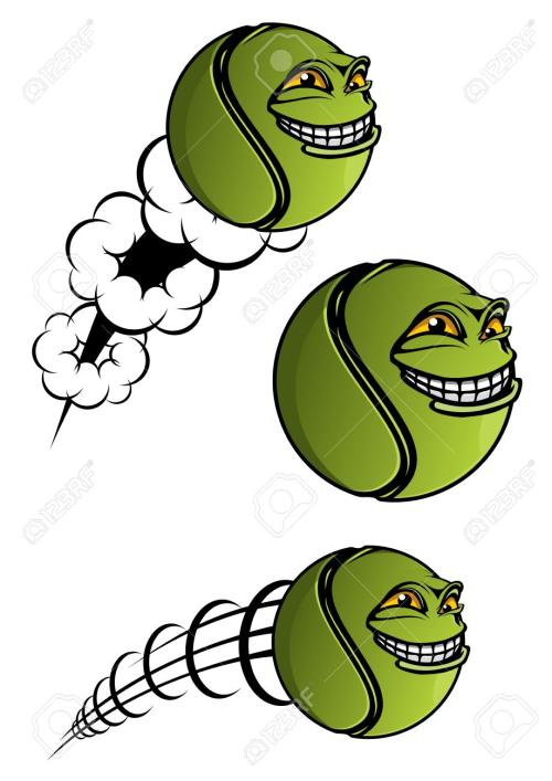 Resultado de imagem para BOLAS DE TÉNIS CARTOON