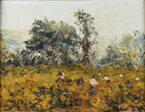 O18 Plantando,com figuras - Francisco José Peile da Costa Maya (1915 - 1993)