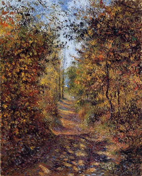 F02 Caminho na floresta_Camille Pissarro