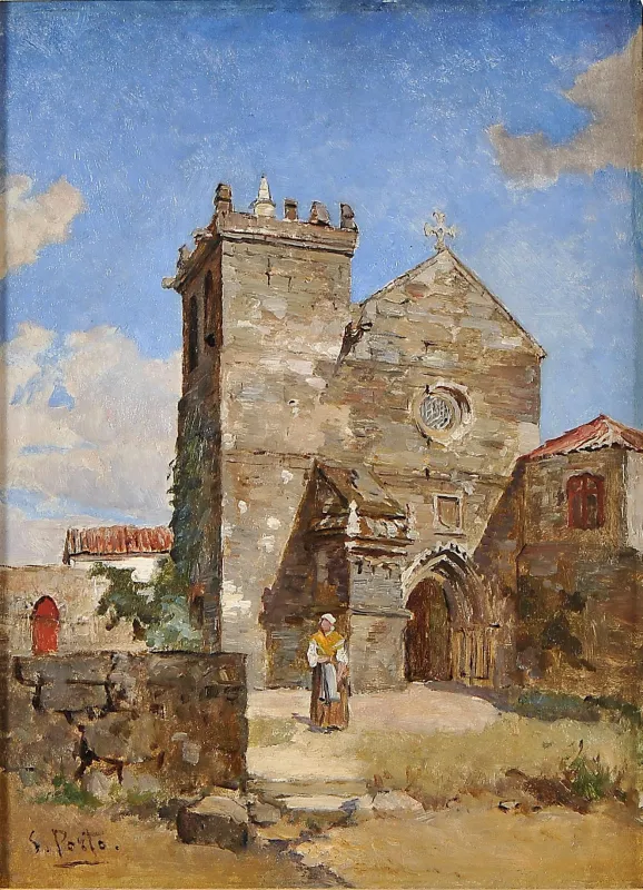 “Mosteiro de Cête, Paredes” - Silva Porto (1850-1893)