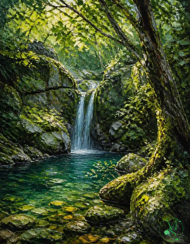 "Cascata no Gerês" - Mário Silva (IA)