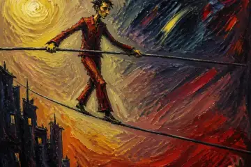 "Andar na Corda Bamba" – Mário Silva (IA)