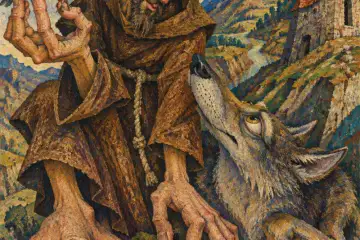 "São Francisco de Assis  e a Natureza" - Mário Silva (IA)