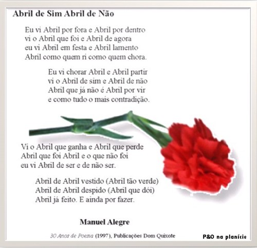 25 de Abril: "Abril de Sim Abril de Não"