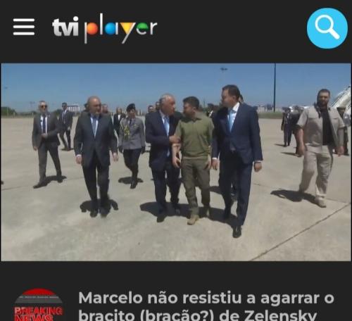 Volodymyr Zelensky em Portugal