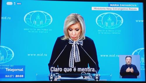 Qual será o apelido do meio desta Maria Zakharova?