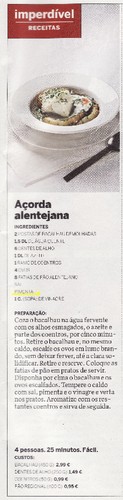 Açorda alentejana com pimenta?