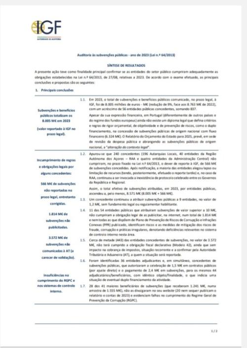 Devíamos consultar mais vezes os relatórios da IGF