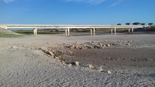 A secura na Barragem de Brinches...