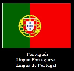 Neste quadro, onde aparecem as Línguas e bandeiras europeias, o que estará ali a fazer a bandeira brasileira assinalada como “Português”?