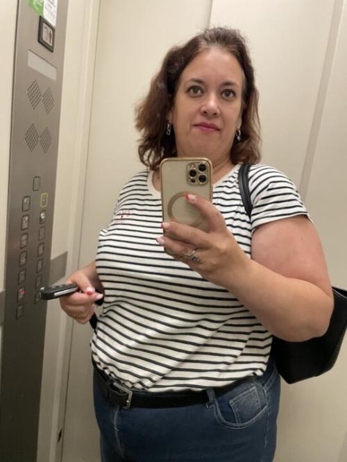 Gorda não pode usar riscas horizontais… quem disse?!