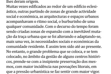 Breve consideração sobre “Centro Histórico”