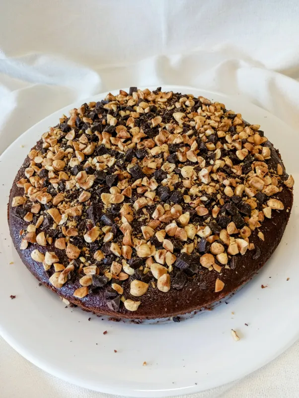 Bolo de chocolate e chuchu