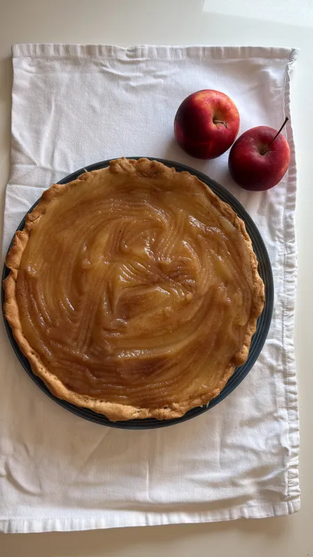 A tarte de maçã sem ovo nem lacticínios