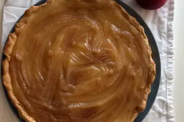 A tarte de maçã sem ovo nem lacticínios