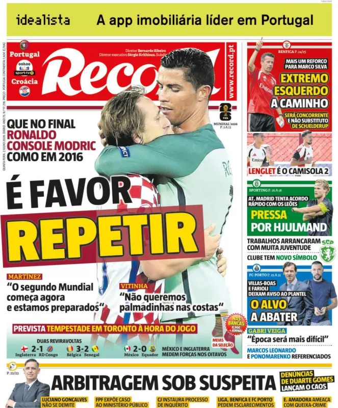 E hoje rapazes