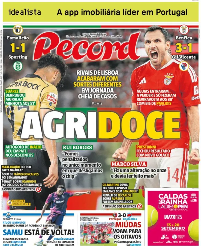 A champions da segunda feira.