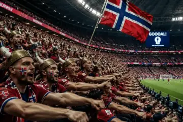 Os vikings remam no estádio