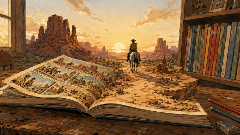 Lucky Luke: da biblioteca da escola à estante de casa