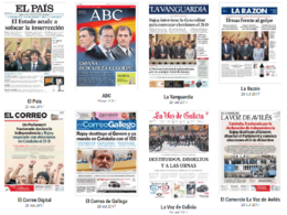 Jornais espanhóis de hoje