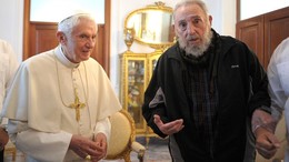 Fidel com o Papa