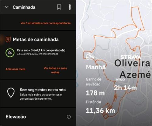 Um ano a pé ...