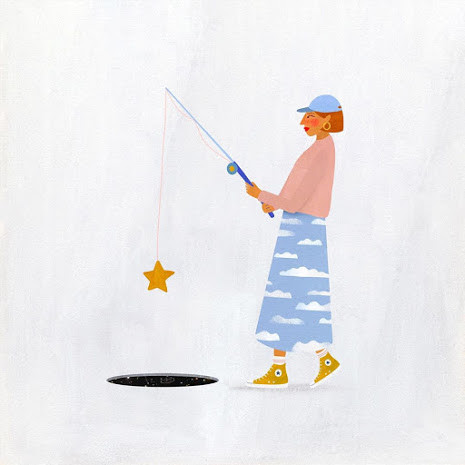 À pesca