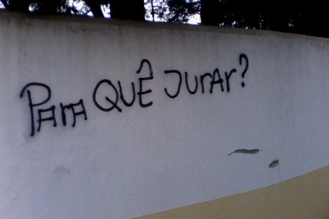Uma pergunta por dia: Para quê jurar?