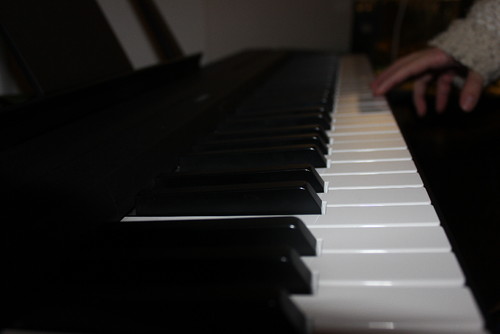 No piano da minha sala