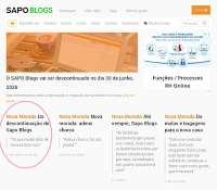 Desculpa Blogspot, mas não te vás embora Sapinho