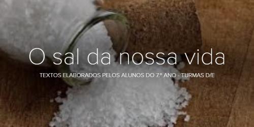 O sal da nossa vida