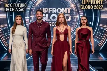 UPFRONT GLOBO 2027: CAUÃ REYMOND, MARINA RUY BARBOSA, ADRIANA ESTEVES.