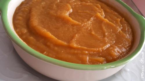 PURÉ DE BATATA DOCE, ABÓBORA E CENOURA