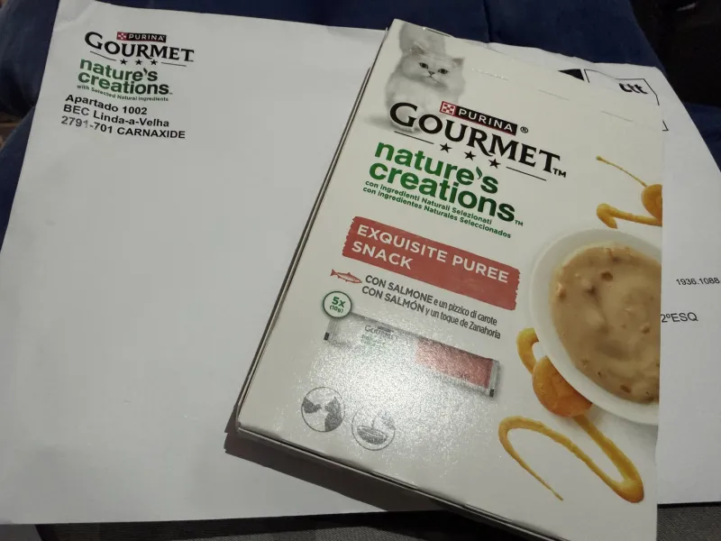 Amostra GOURMET Nature’s recebida