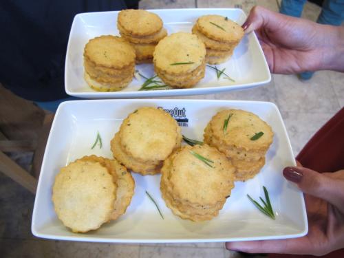 Bolachas de parmesão Bolachas de parmesão