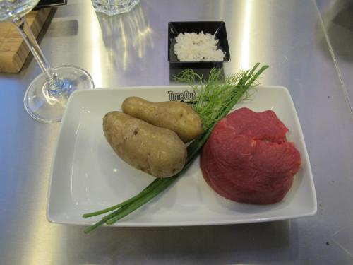 Os ingredientes do segundo prato