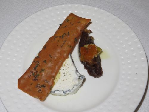 Queijo Ch&egrave;vre Granja dos Moinhos, Crocante de Tomilho, Compota de Figo, Alperce e Frutos Secos 