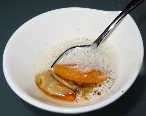 Oyster with pumpkin, Asian flavours, Kaffir lime, Lemongrass curry and spices