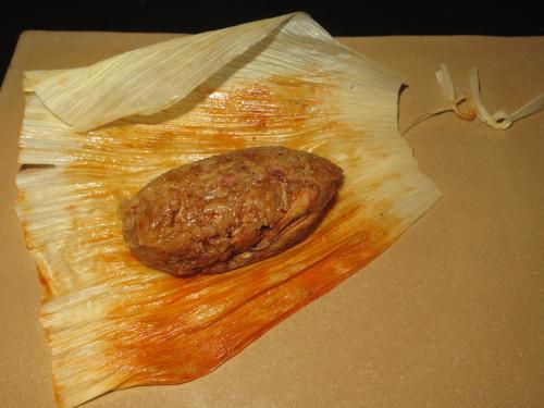 Rice tamal with braised lamb Rice tamal with braised lamb