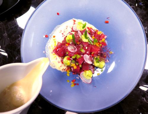 Ceviche de atum de S&atilde;o Miguel