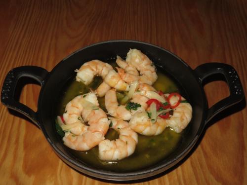 Gambas com alho e malagueta Gambas com alho e malagueta